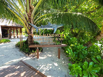 Begrüßung auf Vilamendhoo Begrüßung auf Vilamendhoo