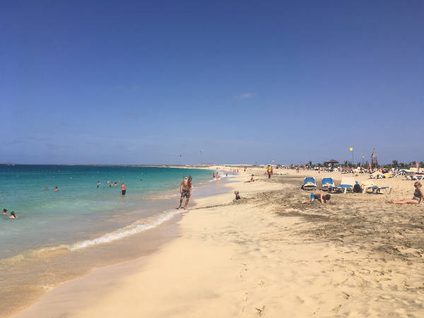 Badestrand am Riu Palace Cabo Verde Badestrand am Riu Palace Cabo Verde