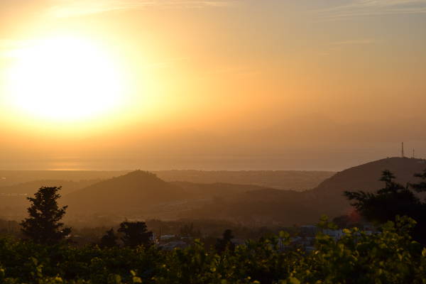 Sonnenuntergang in Zia