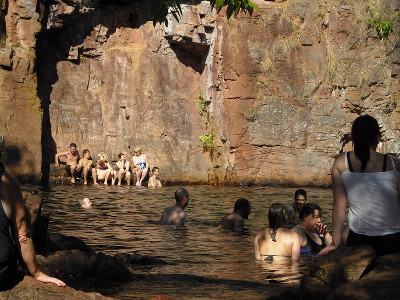 Baden am Wasserfall Florence Falls