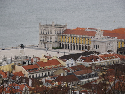 Lissabon - Blick auf den Handelsplatz Lissabon - Blick auf den Handelsplatz