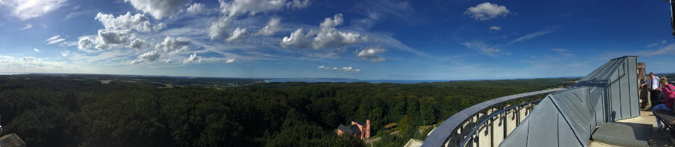 Ein Panoramablick auf Rügen. Panorama Rügen